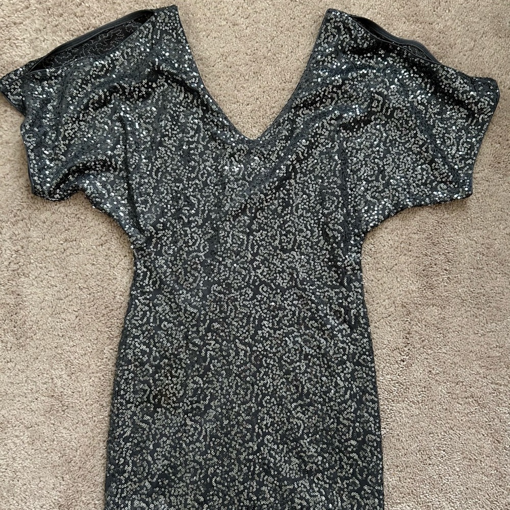 Arden B. XS Sequence Mini Dress (Never Worn Brand New) Gray & Silver